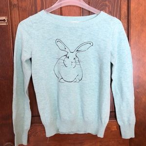 Aqua Bunny Sweater